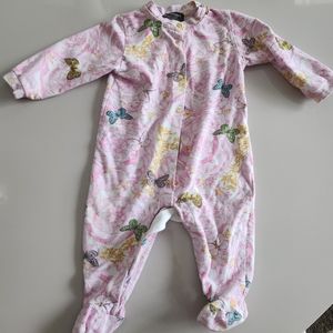 Versace Pink and Gold Kids One Piece Footie
